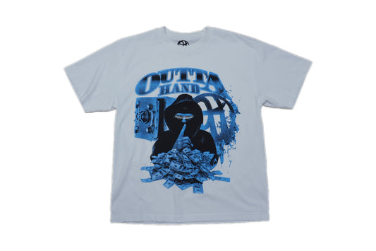 HEAVYWEIGHT WHITE "Blue Heist" TEE