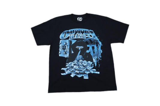 HEAVYWEIGHT BLACK "BLUE HEIST" TEE