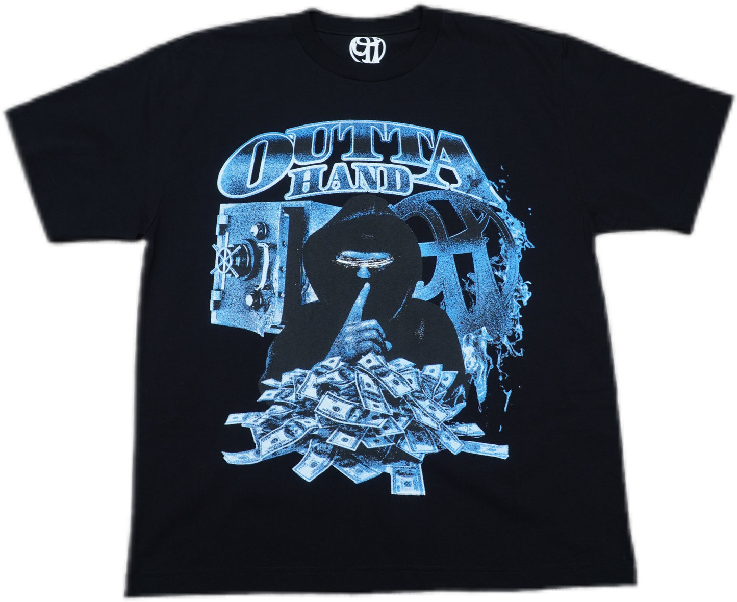 HEAVYWEIGHT BLACK "BLUE HEIST" TEE
